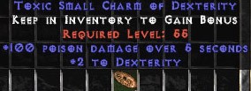 100 Poison Damage w/ 2 Dex SC