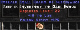 11 Resist Poison w/ 15 Life SC