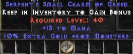 13-16 Mana w/ 10% Gold Find SC