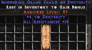 15 Resist All w/ 4-5 Dex GC