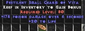 175 Poison Damage w/ 20 Life SC - Perfect