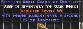 175 Poison Damage w/ 2 Dex SC - Perfect