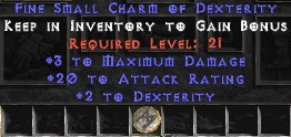 3 Max Damage w/ 20 AR & 2 Dex SC - Perfect