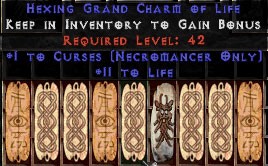 9 x Pack - Necromancer Curses w/ 10-20 Life GC