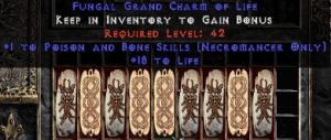 9 x Pack - Necromancer Poison & Bone Skills w/ 10-20 Life GC