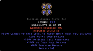 =+20/-20 Cold Facet Level-Up Archon Plate