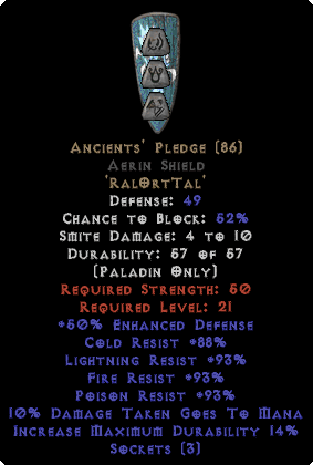 Ancient S Pledge Diablo 2 Store   OB8072I 