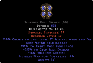 =+20/-20 Cold Facet Die Dusk Shroud