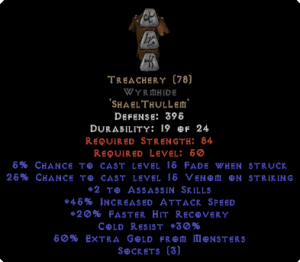 Diablo 2 Treachery Armor