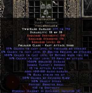 Destruction Giant Thresher - Ethereal - 0-14% ED