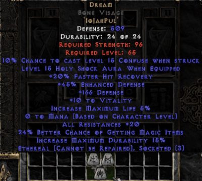 Dream Bone Visage - Ethereal - 15-19 Res