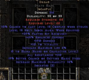 Dream Death Mask - 15-19 Res