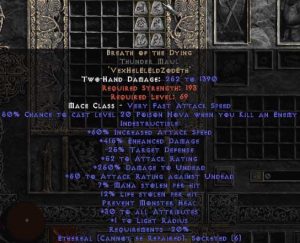 Breath of the Dying Thunder Maul - Ethereal - 415% ED & 12-14% LL