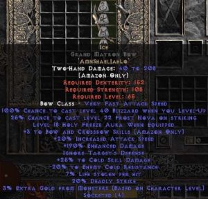 Ice Grand Matron Bow - 3 B&C - 190-209% ED & 25-29% CSD