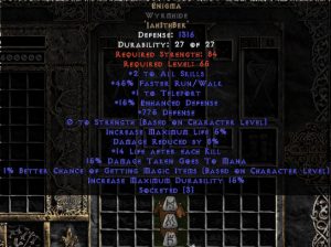 Enigma Wyrmhide +775 Defense - Perfect