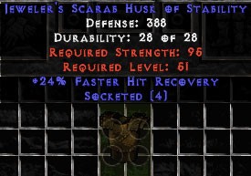 Jeweler's Scarab Husk of Stability - 24% FHR/4 Socket