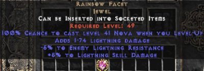 Rainbow Facet - @ Level-Up & +5/-5 Lightning - Perfect