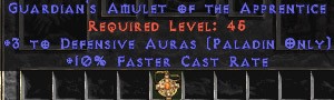 Paladin Amulet - 3 Defensive Auras & 10% FCR