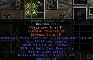 =+20/-20 Cold Facet Die Scarab Husk