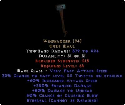 Windhammer - Ethereal - 220%+ ED