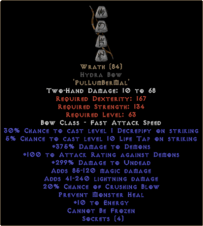 Wrath Hydra Bow - 250-299% EDU - Image 2