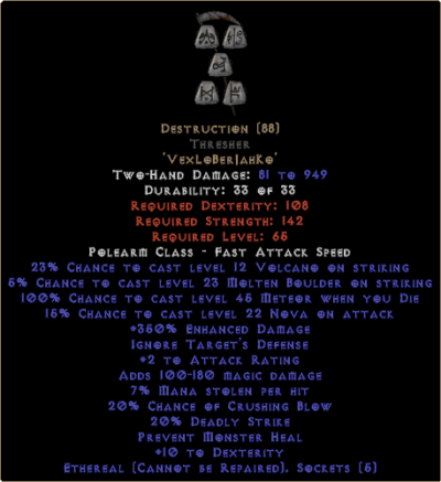 Destruction Thresher - Ethereal - 0-14% ED - Image 2