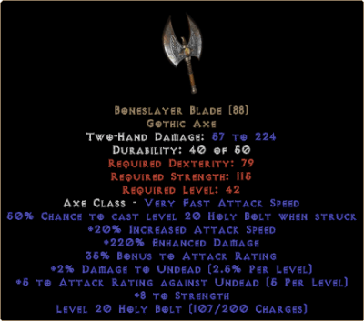 Boneslayer Blade 220% ED - Perfect - Image 2